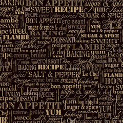 Farmhouse Kitchen: Black & Kraft Bon Appetit Rev Paper
