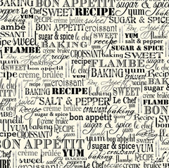 Farmhouse Kitchen: Black & Ivory Bon Appétit Paper
