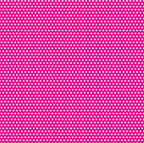 Hot Pink and White Mini Dot Rev Paper