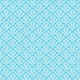 Turquoise and White Damask Rev Paper