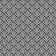 Black and White Damask Reverse Paper