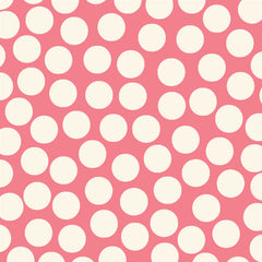 Coral & Ivory Big Dot Rev Paper