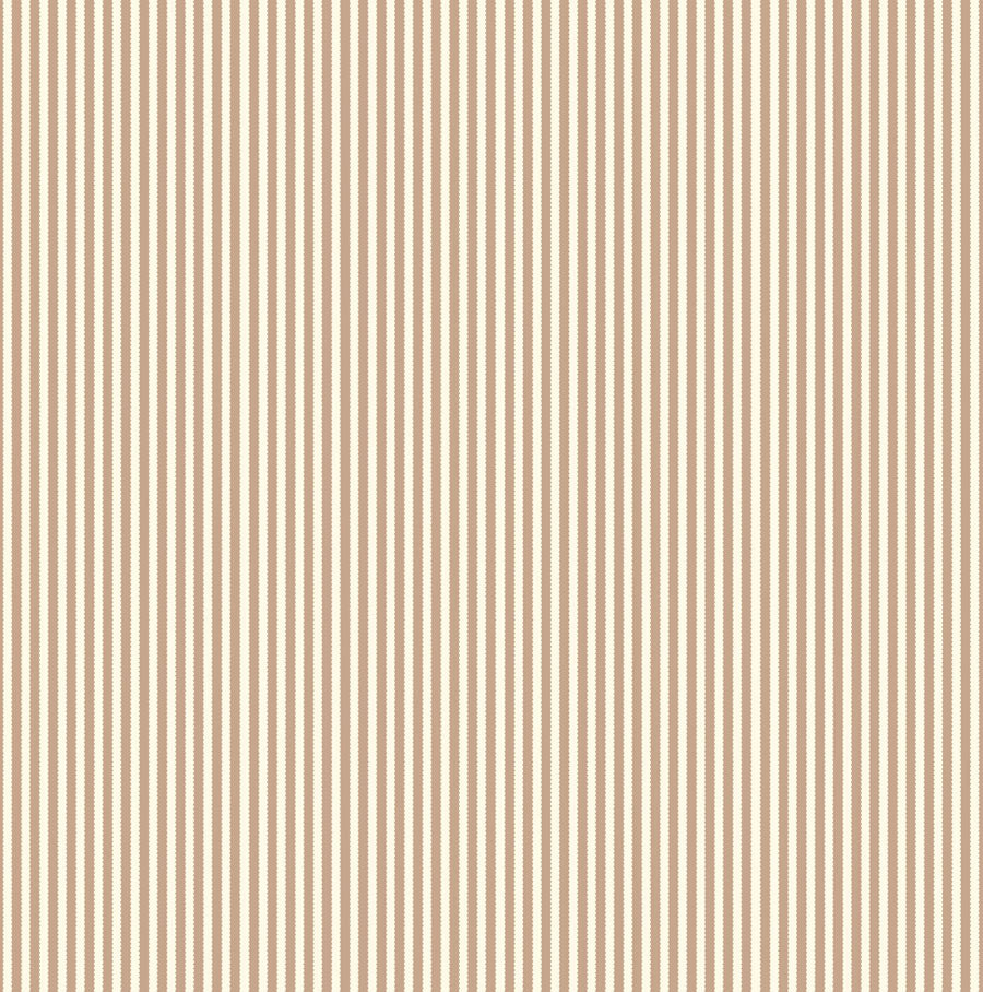 Mocha cotton ribbon with striped centre, beige ribbon with cream brown  stripes, craft making and gift wrapping ribbon, 10 metres/10.95 yards