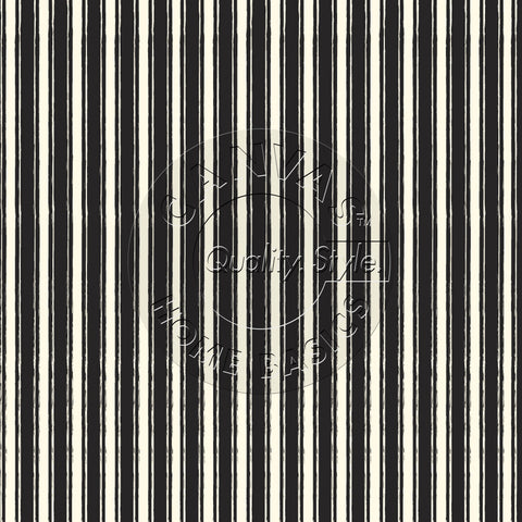 Black and Ivory French Linen Stripe Paper