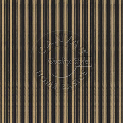 Black and Kraft French Linen Stripe Paper