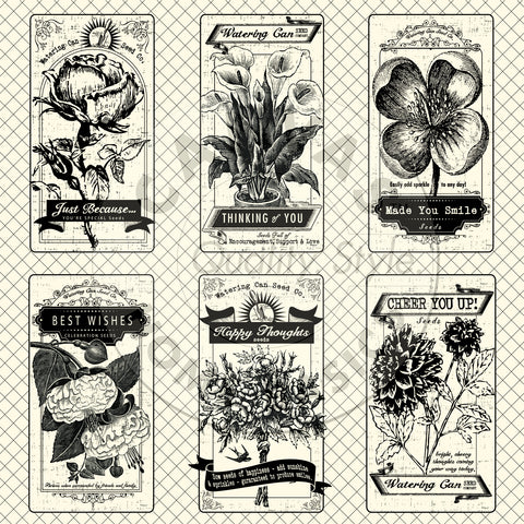 The Watering Can: Seed Packets on Ivory Paper – 1320LLC