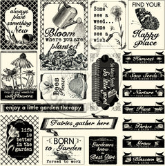 The Watering Can: Garden Sayings on Ivory Paper