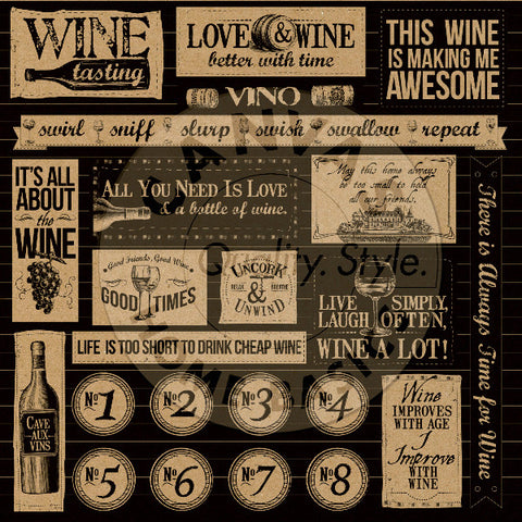 Vino and Ale: Uncorked on Kraft Paper