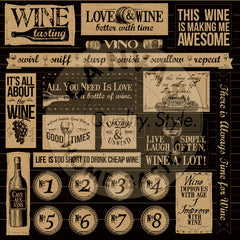Vino and Ale: Uncorked on Kraft Paper
