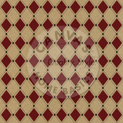 Farmhouse Christmas: Red and Black Diamonds on Kraft Paper