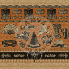 Haunt It:  Halloween Masks on Kraft Paper