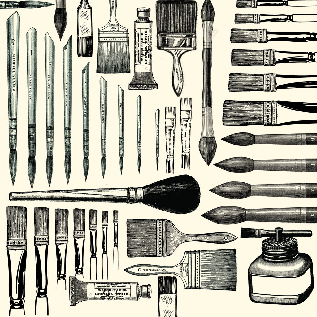 Heirloom Collection:  Brushes on Ivory Paper