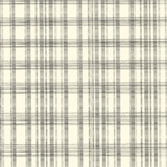Black and Ivory Plaid Paper