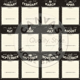Canvas Corp On the Calendar Paper Collection