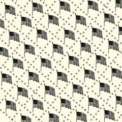 Heirloom Collection:  Stars & Stripes on Ivory Paper