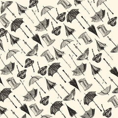 Spring Showers:  Boots and Brellas Paper
