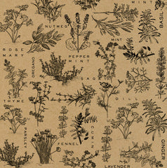 Herbs on Kraft Paper