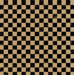Grunge Check Kraft and Black Paper
