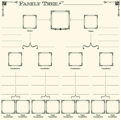 Heirloom Collection:  Family Tree On Ivory Paper