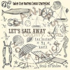 Canvas Corp Ship To Shore Nautical Collect Collection