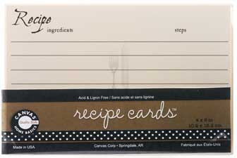 Recipe Cards Ivory (12 pieces)