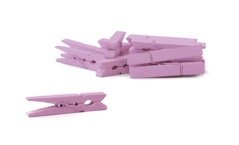 Small Clothespins - Light Pink (12 pc)