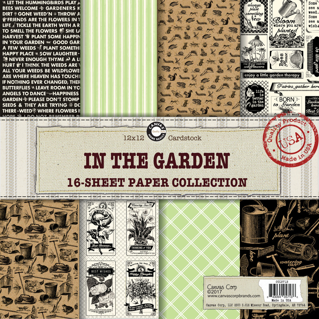 Canvas Corp In The Garden Paper Collection