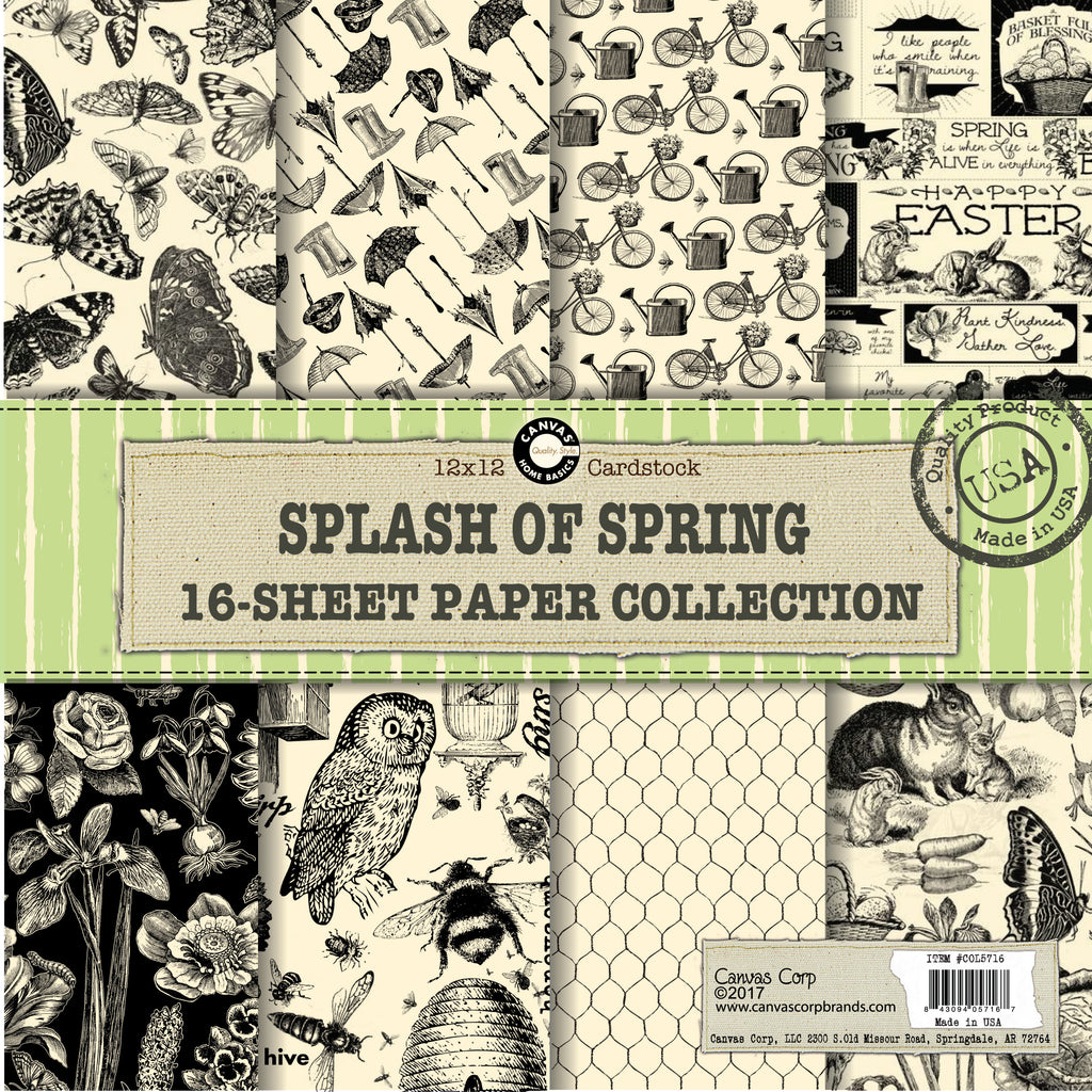 Canvas Corp Splash of Spring Paper Collection