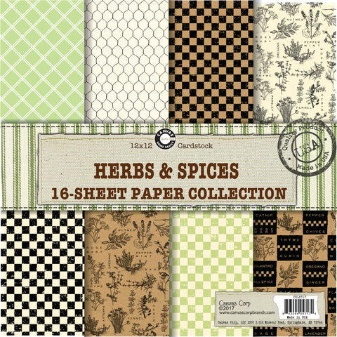 Canvas Corp Herbs and Spices Paper Collection