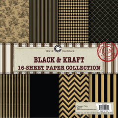 Canvas Corp Kraft and  Black Paper Collection