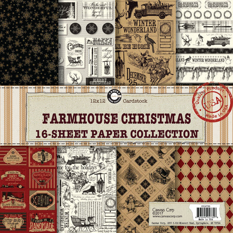 Canvas Corp Farmhouse Christmas Paper Collection