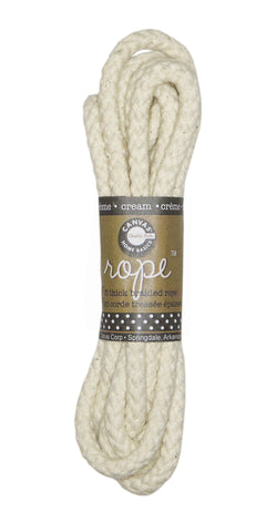 Cord - Hemp Thick Braided Rope Cream 7'