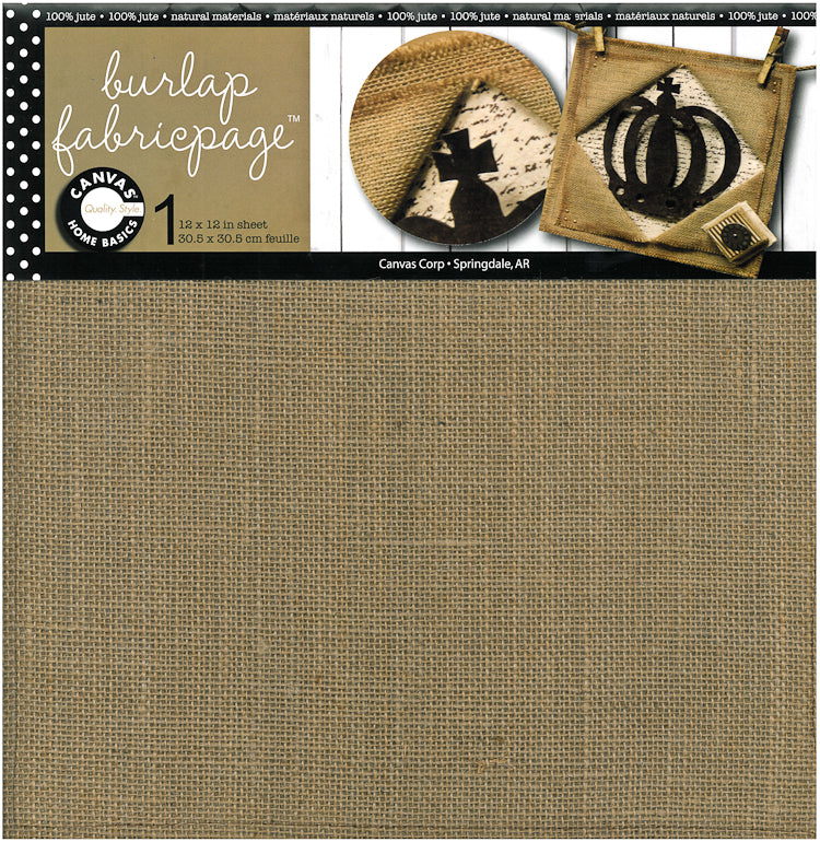 Burlap Fabricpage - 12x12