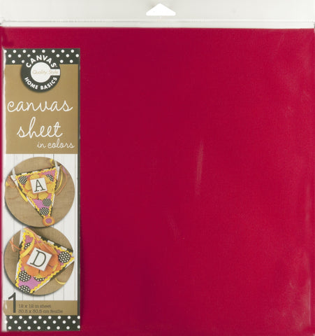 12x12 Canvas Sheet - Red