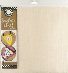 12 x 12  Burlap Sheet - Ivory