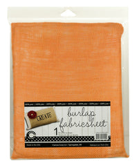 Burlap Fabric - 30"x36" - Orange