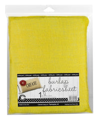 Burlap Fabric - 30"x36" - Yellow