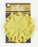 Burlap Flower - Wheat