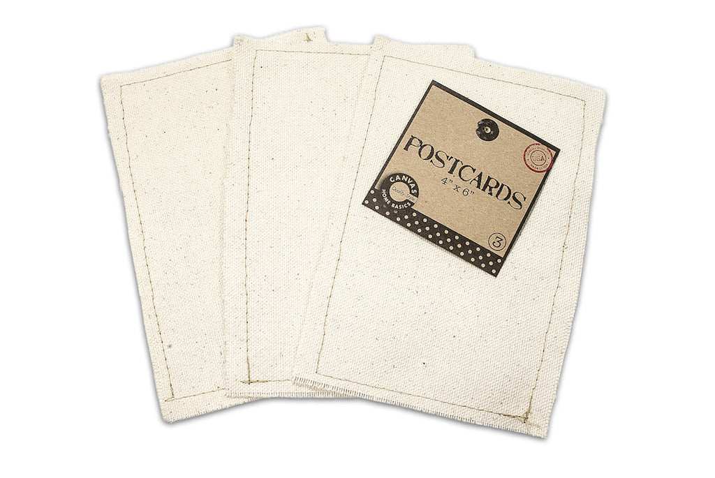 Fabric Postcards (pack of 3)- Canvas