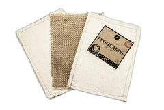 Fabric Postcard Canvas & Burlap Postcards (pack of 3)