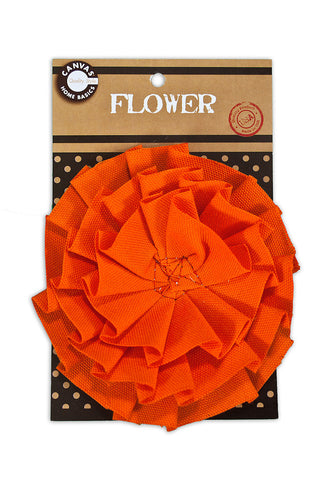Canvas Flower - Orange