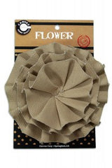 Canvas Flower - Tan