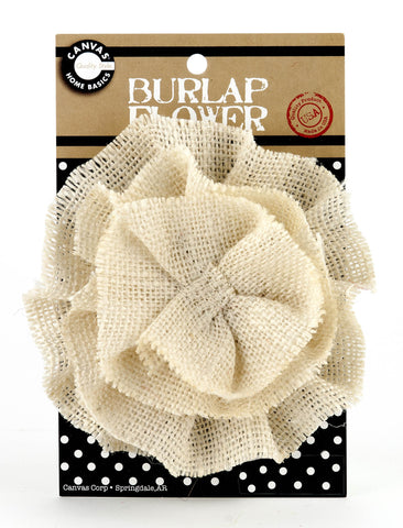 Burlap Flower - Chocolate – 1320LLC