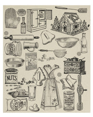 Fabric Panel - Holiday Baking 13x17