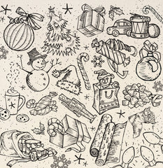 12x12 Printed Canvas Sheet- Jolly Christmas