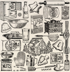 Printed Canvas Sheet - Holiday Baking