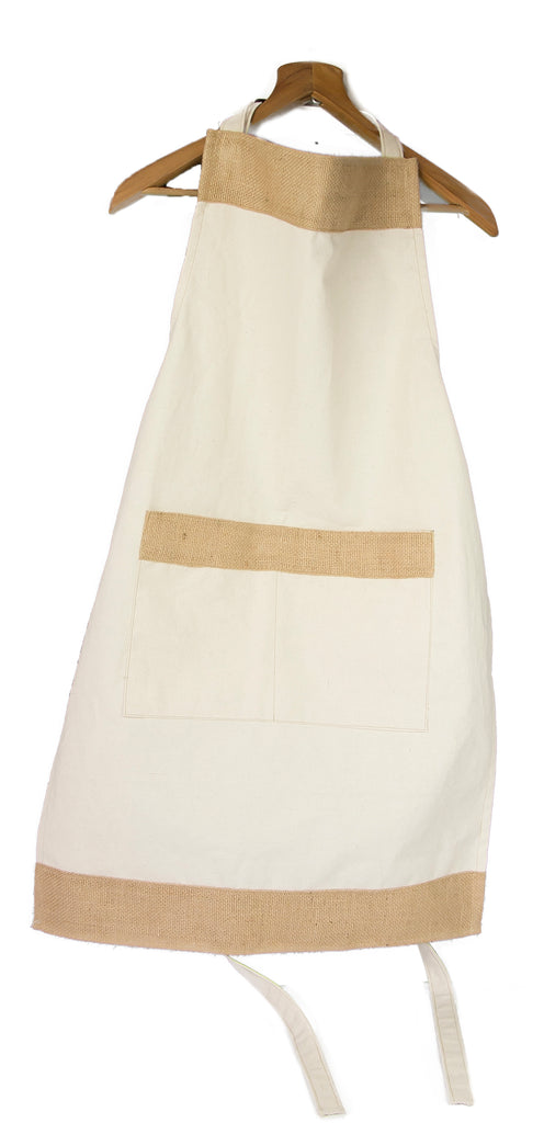Apron - Burlap and Canvas