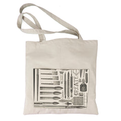 Canvas Tote Bag - Artsy "Be Creative Every Day Collection"