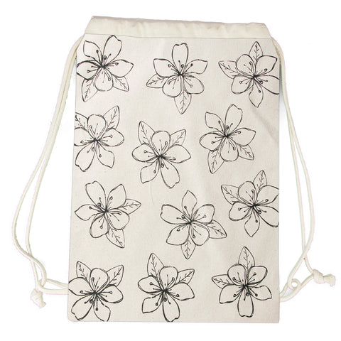 Canvas Backpack - Floral