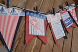 Burlap Banner Shape - Flag 12 Pieces